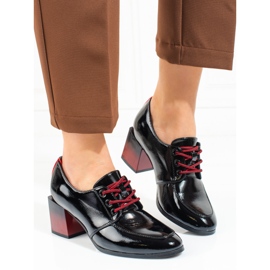 W. Potocki Naisten nauhakengät Potocki musta 1