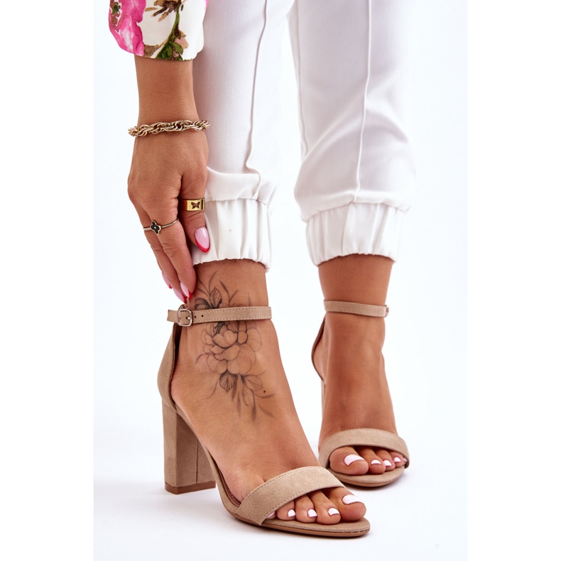 PS1 Klassiset Amina Beige mokkanahkakorkokengät ruskea 1