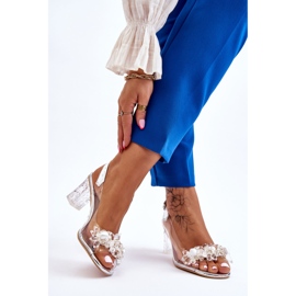 S.Barski Muodikkaat sandaalit helmillä Hopeaterassi 2