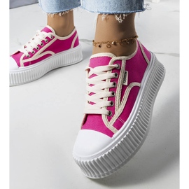 PA1 Connien tummanpunaiset alustalenkkarit vaaleanpunainen 1