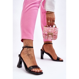 S.Barski Owen Black Patent Heeled sandaalit musta 2