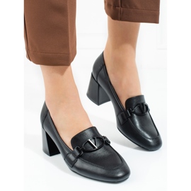 Naisten Vinceza mustakorkoiset pumput 1