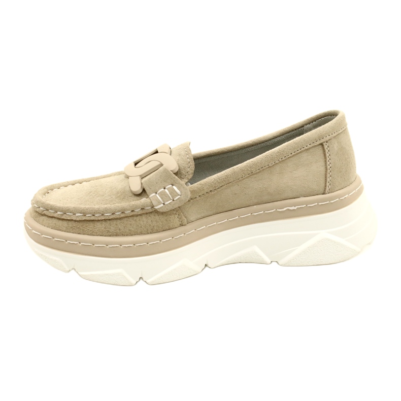 Nahkaiset mokasiinit Filippo DP4552/23 beige 2