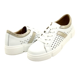 Harjakatkoiset nahkalenkkarit Filippo DP4531/23 WH GO valkoinen 4