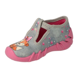 Befado lasten kengät 110P467 vaaleanpunainen harmaa 2
