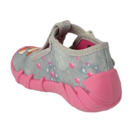 Befado lasten kengät 110P467 vaaleanpunainen harmaa 1