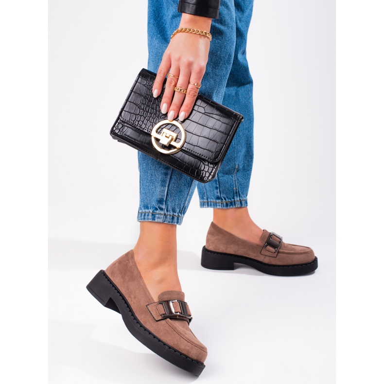 W. Potocki Naisten mokkanahkahousut Potocki beige 1