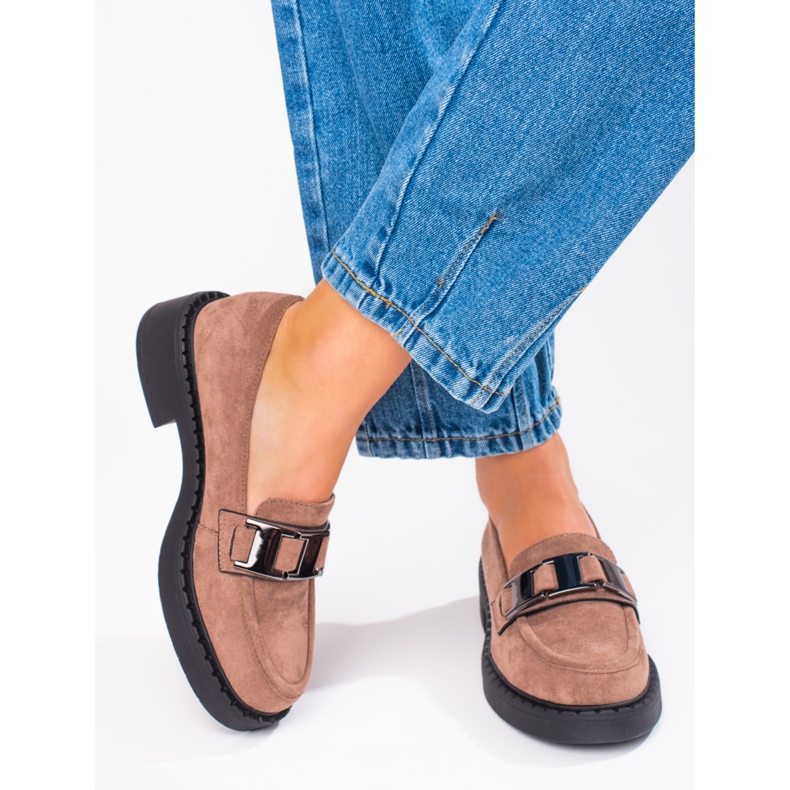 W. Potocki Naisten mokkanahkahousut Potocki beige 2