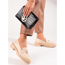 W. Potocki Lavalla beigenväriset naisten housut 1