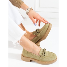 W. Potocki Naisten loafers Potocki oliivi mokka vihreä 2