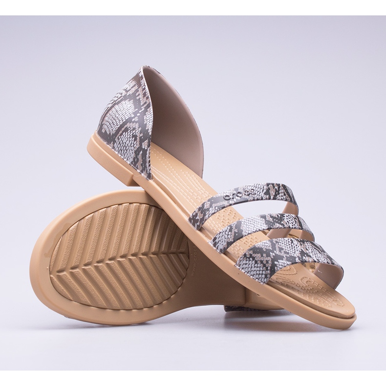 Crocs Tulum Open Flat Sandaalit W 206109-15W ruskea 1