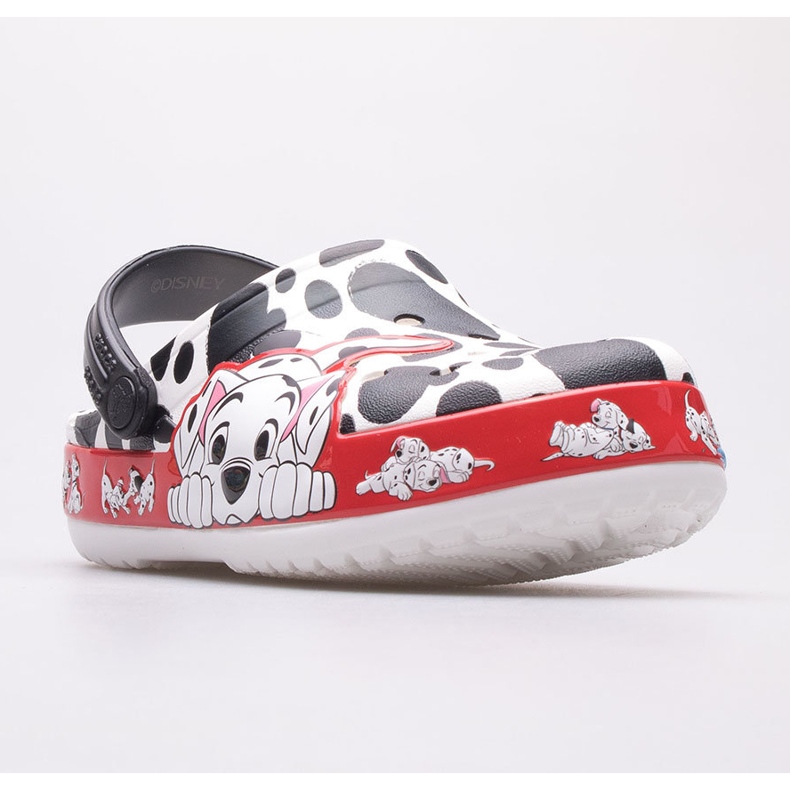 Lasten puukengät CROCS 101 Dalmatians Kids Clog 207483-100 valkoinen musta 1