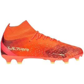 Puma Ultra Pro FG/AG M 106931 03 jalkapallokengät oranssi appelsiinit ja punaiset 1
