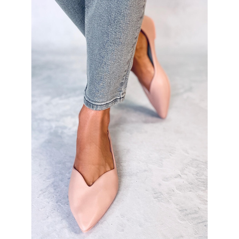 Ayanna Pink Cut Out Ballet Flats vaaleanpunainen 1