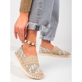 Naisten Shelovet beige -kuviolliset espadrillit 1