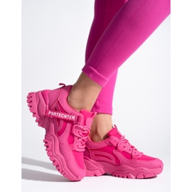 Seastar Naisten vaaleanpunaiset Shelovet-lenkkarit, joissa paksu pohja vaaleanpunainen 1