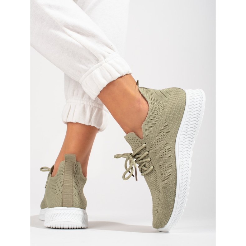 Shelovet vihreä tekstiili urheilukengät 2