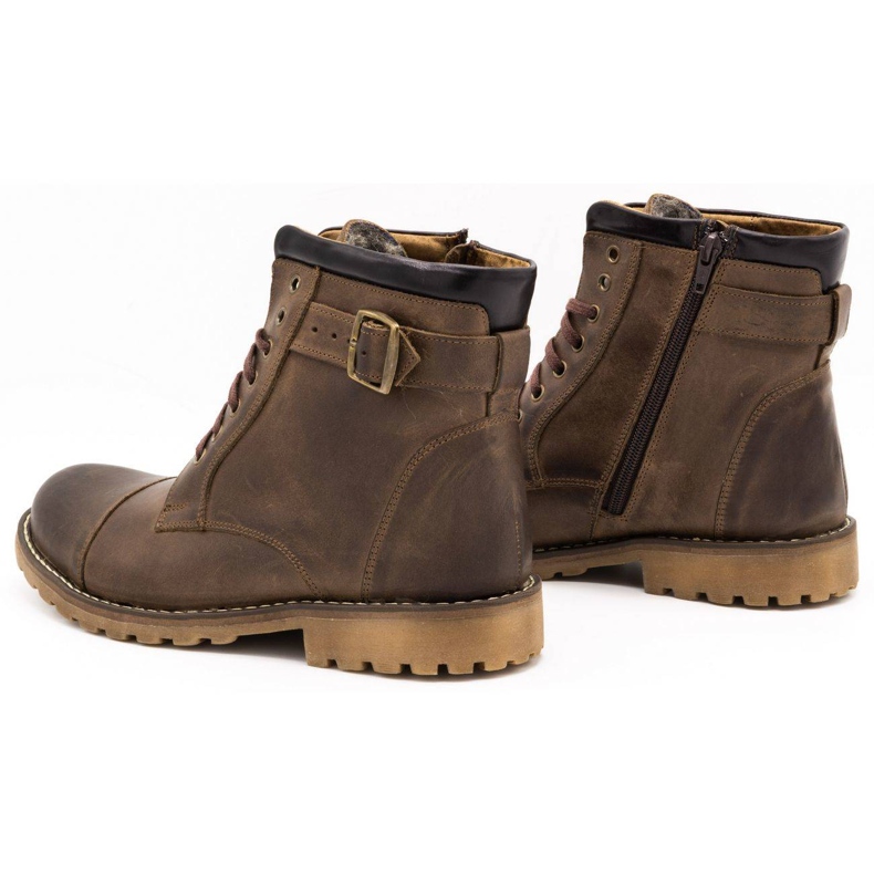 Olivier Miesten nahkaeristetyt kengät 910mp ruskea 4