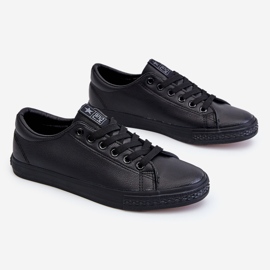 News Naisten nahkaiset, klassiset lenkkarit, musta Misima 1