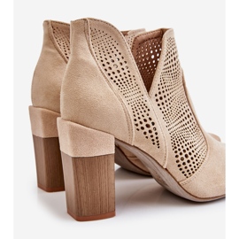 PM1 Harjakattoiset mokkanahkakorkokengät Vaalea beige Leanna ruskea 1