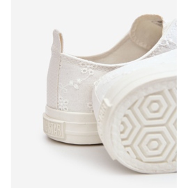 Naisten Big Star Brodeeratut tennarit LL274223 Valkoinen 1