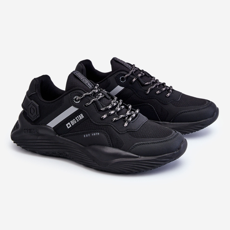 Miesten kevyet tennarit Memory Foam System Big Star LL174150 musta 1