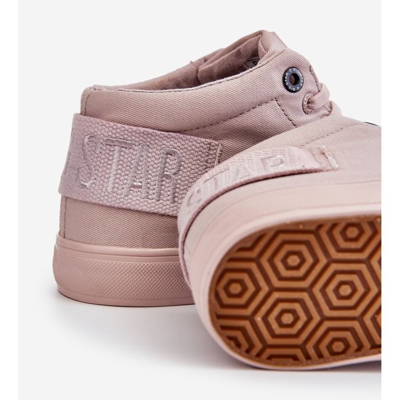 Naisten klassiset korkeat lenkkarit Big Star LL274004 Nude vaaleanpunainen 1