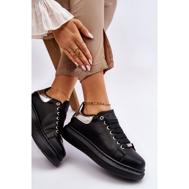 Naisten urheilukengät GOE LL2N4012 musta-hopea 1