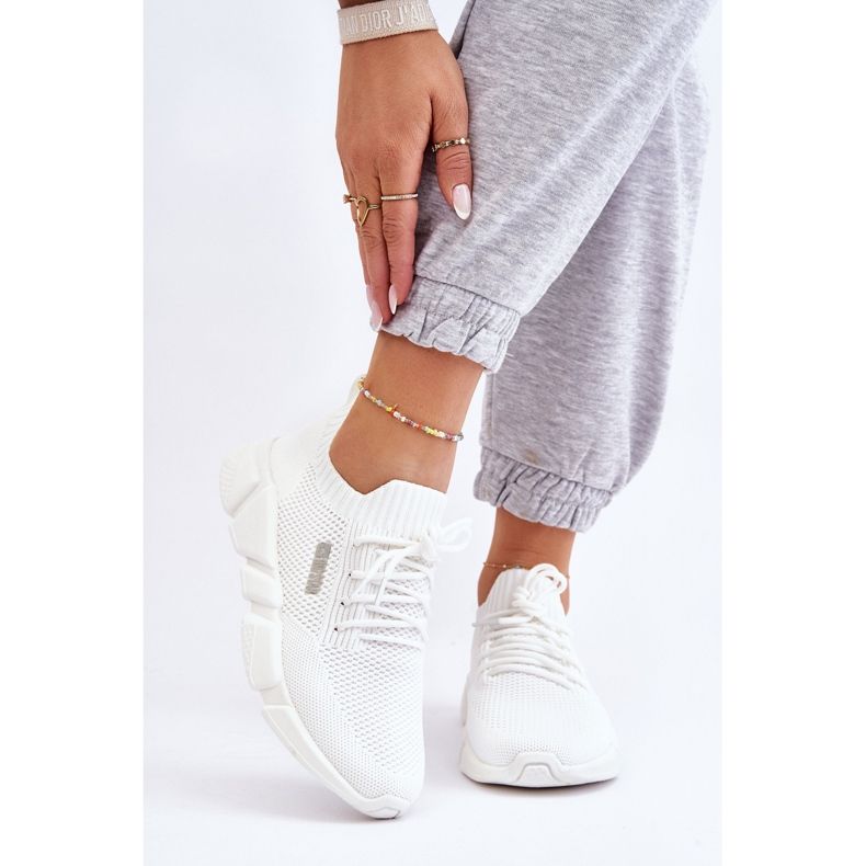 Naisten kevyet tennarit Memory Foam System Big Star JJ274268 valkoinen 1