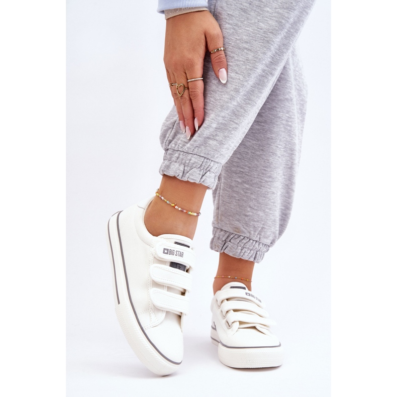 Klassiset tekstiilitarranauhalenkkarit Big Star LL274A203 Valkoinen 1