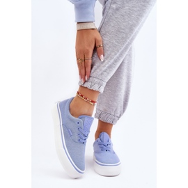 Big Star Fabric Platform Tennarit LL274145 Siniset sininen 2