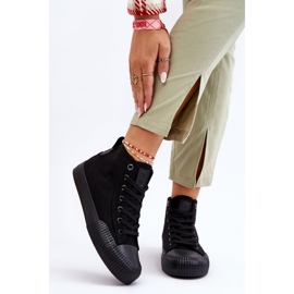 Naisten Big Star Fabric High Top tennarit LL274444 musta 1