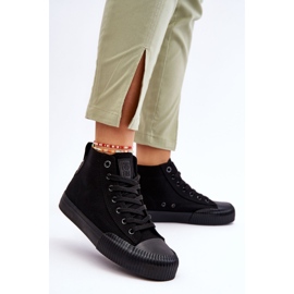 Naisten Big Star Fabric High Top tennarit LL274444 musta 2