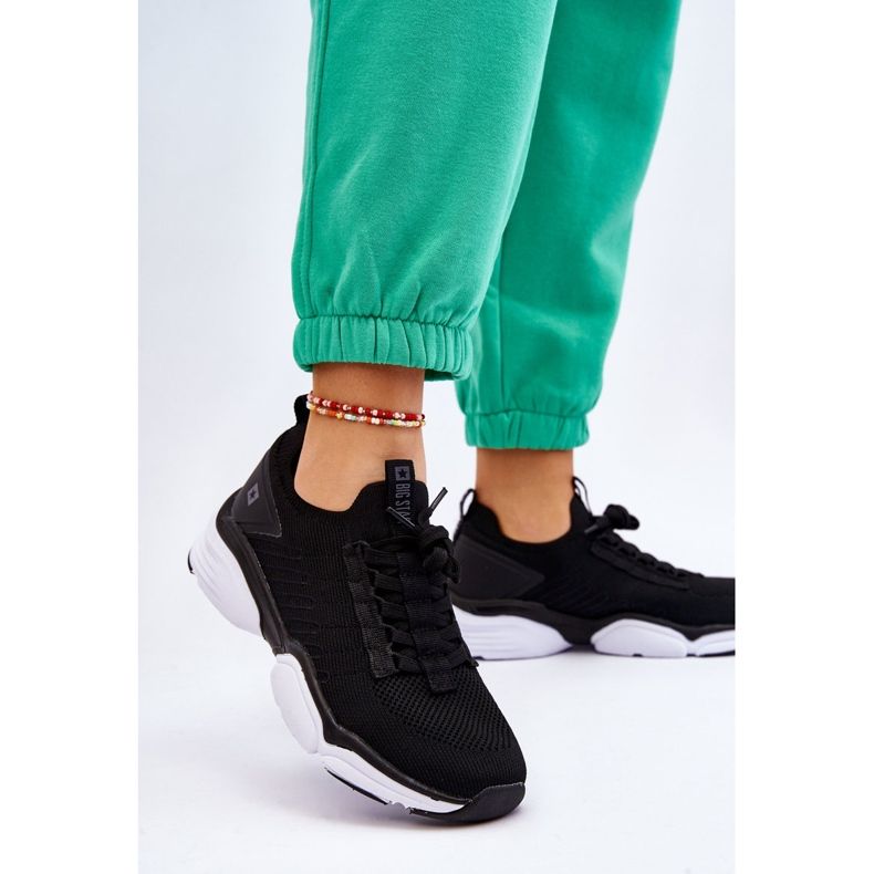 Naisten liukuvat urheilukengät Memory Foam System Big Star LL274A146 musta 2