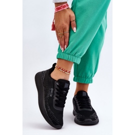 Naisten verkkourheilukengät Memory Foam System Big Star LL274662 musta 1