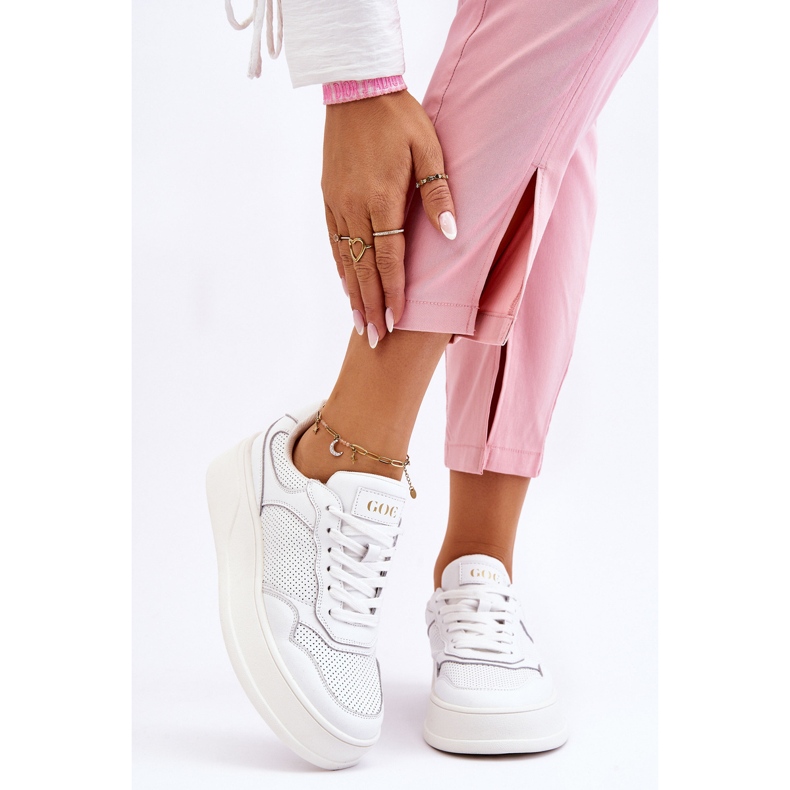 Naisten mukavat urheilukengät GOE LL2N4054 valkoinen-beige 2