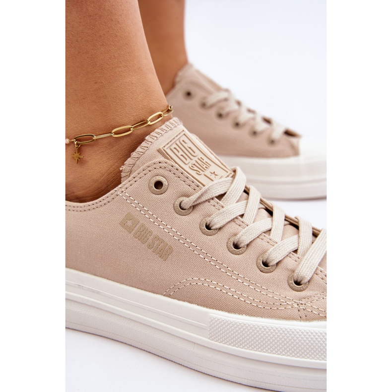 Big Star Low Lace Up -lenkkarit LL274969 beige 1