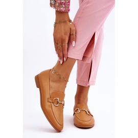 PG1 Klassiset naisten housut kameli Jamie -koristeella beige 1