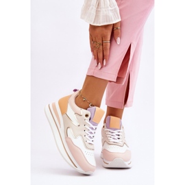 PG1 Muodikkaat Roenin valkoiset ja beige-nahkaiset urheilukengät valkoinen 1