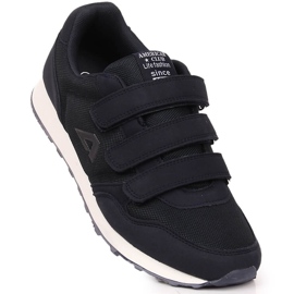 American Club 146/23 tummansiniset miesten urheilukengät tarranauhalla sininen 1