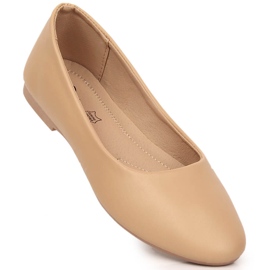 Naisten beige eVento 1029 ballerinat 1