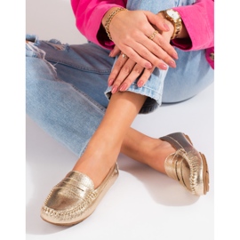 Goodin Mukavat naisten kultaiset mokasiinit Shelovet kultainen 1