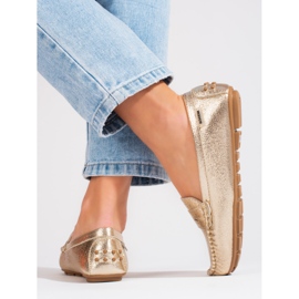 Goodin Mukavat naisten kultaiset mokasiinit Shelovet kultainen 2