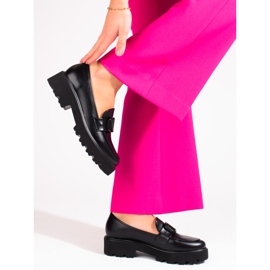 Vinceza naisten kengät mustasta ekonahasta 2