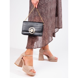 Vinceza beige-mokkanahkasandaalit 2