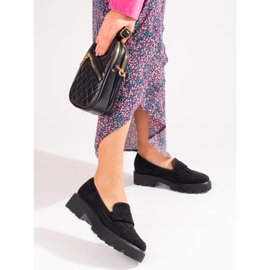 Vinceza naisten mustat mokkakengät 2