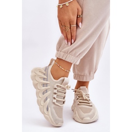 PG1 Naisten muodikkaat sukkalenkkarit beige Daxo 1