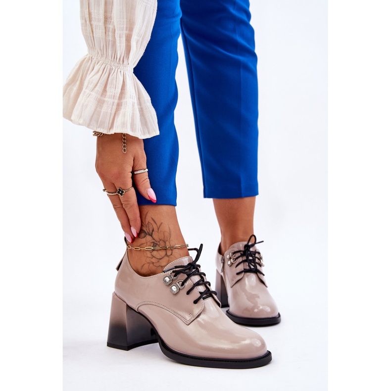 S.Barski Muodikkaat vaalea beige-korkokengät Darren 1