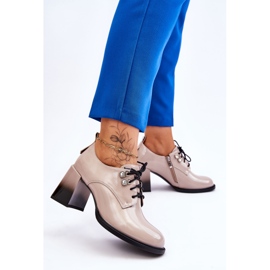 S.Barski Muodikkaat vaalea beige-korkokengät Darren 2