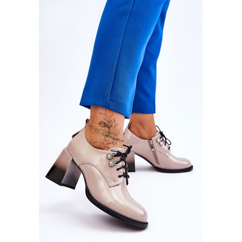 S.Barski Muodikkaat vaalea beige-korkokengät Darren 2